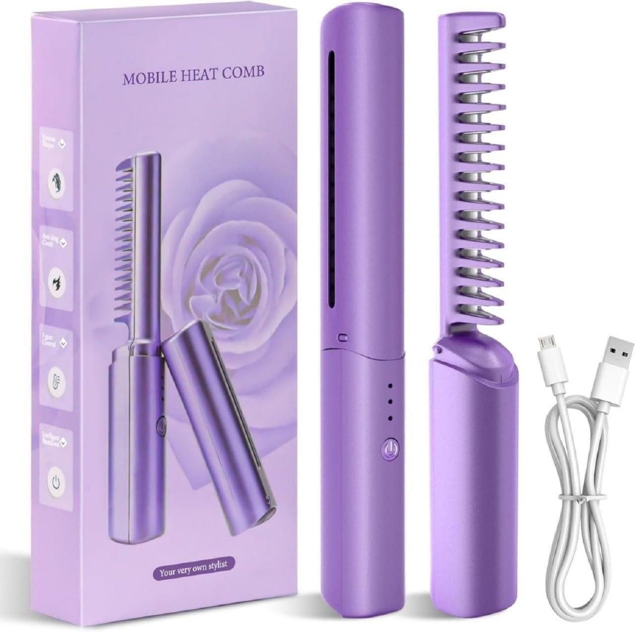 Portable Mini Hair Straightener - Cordless and rechargeable