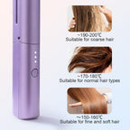 Portable Mini Hair Straightener - Cordless and rechargeable