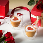 Heart Shape Double Wall Glass