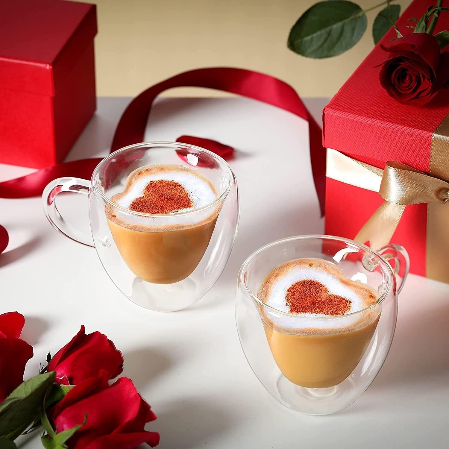 Heart Shape Double Wall Glass
