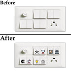 3D Premium Switch Stickers (298 Stickers) Pack of 2