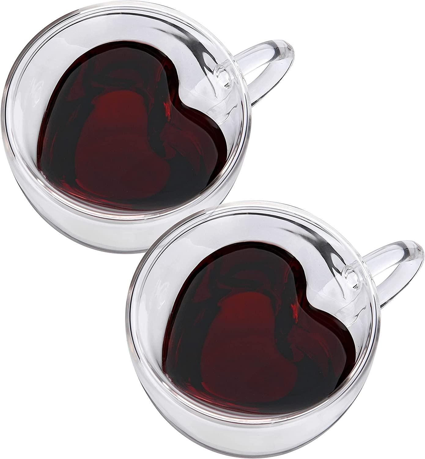 Heart Shape Double Wall Glass